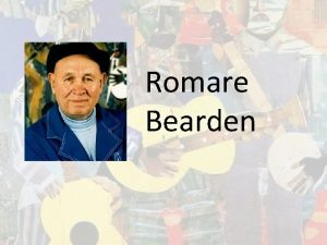 Romare Bearden Young Life of Romy Born on