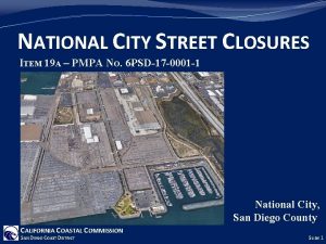 NATIONAL CITY STREET CLOSURES ITEM 19 A PMPA