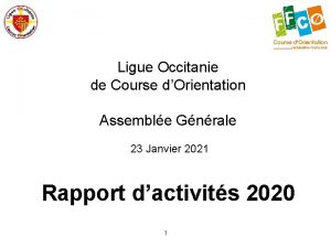 Ligue Occitanie de Course dOrientation Assemble Gnrale 23