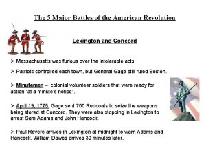 The 5 Major Battles of the American Revolution