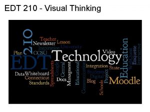 EDT 210 Visual Thinking Visual Thinking Lesson Map