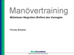 Manvertraining Mheloses Wegrollen Reffen des Vorsegels Thomas Brckner