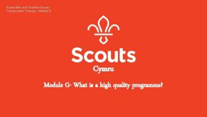 Scouts Mn and Cheshire Scouts Young Leader Training