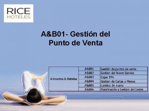 AB 01 Gestin del Punto de Venta Introduccin