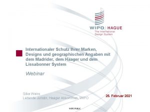 Internationaler Schutz Ihrer Marken Designs und geographischen Angaben