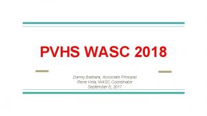 PVHS WASC 2018 Palos Verdes High School Danny