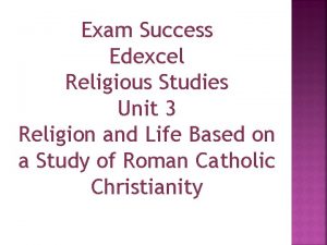 Exam Success Edexcel Religious Studies Unit 3 Religion