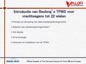 Introductie van Baolongs TPMS voor vrachtwagens tot 22