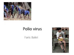 Polio virus Faris Bakri Introduction The cause of