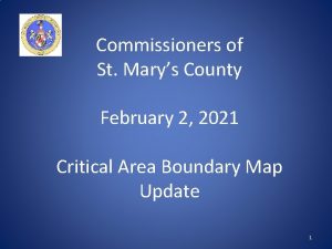 Commissioners of St Marys County February 2 2021