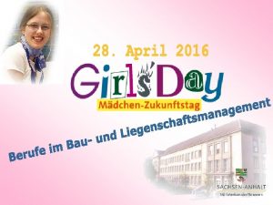 GirlsDay im Finanzministerium Das Finanzministerium beteiligt sich auch