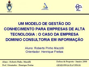 UFRGS UM MODELO DE GESTO DO CONHECIMENTO PARA