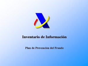 Inventario de Informacin Plan de Prevencin del Fraude