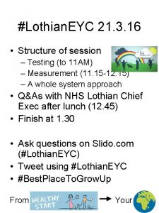 Lothian EYC 21 3 16 Structure of session