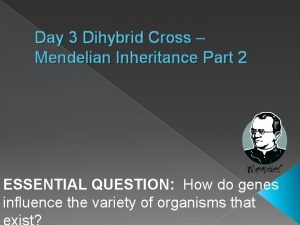 Day 3 Dihybrid Cross Mendelian Inheritance Part 2