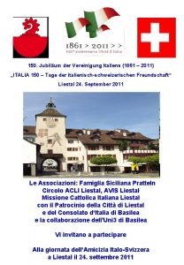 150 Jubilum der Vereinigung Italiens 1861 2011 ITALIA