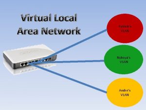 Virtual Local Area Network Patricks VLAN Nykoyas VLAN