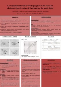 La complmentarit de lchographie et des mesures cliniques