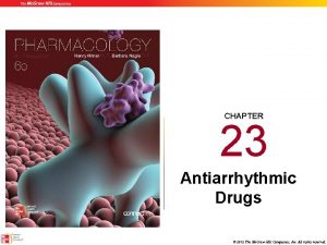 CHAPTER 23 Antiarrhythmic Drugs 2012 The Mc GrawHill