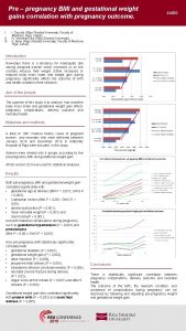 Pre pregnancy BMI and gestational weight gains correlation