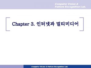 Computer Vision Pattern Recognition Lab Chapter 3 Computer