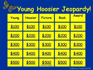 Young Hoosier Jeopardy Award Young Hoosier Picture Book