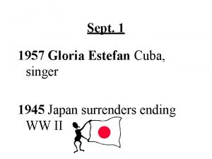 Sept 1 1957 Gloria Estefan Cuba singer 1945