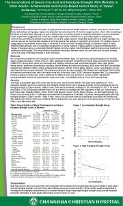 The Associations of Serum Uric Acid and Handgrip