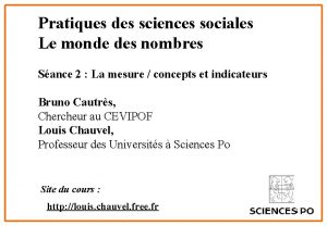 Pratiques des sciences sociales Le monde des nombres