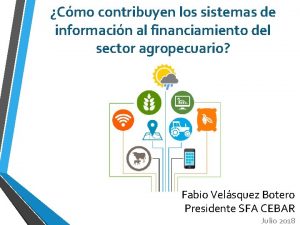 Cmo contribuyen los sistemas de informacin al financiamiento