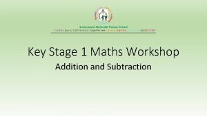 Key Stage 1 Maths Workshop Addition and Subtraction