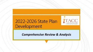 2022 2026 State Plan Development Comprehensive Review Analysis