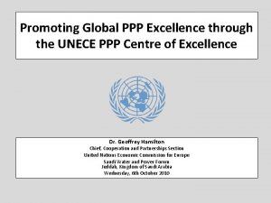 Promoting Global PPP Excellence through the UNECE PPP