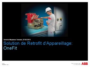 Service Moyenne Tension 07022013 Solution de Retrofit dAppareillage