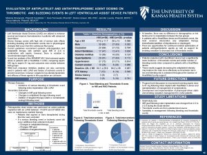 EVALUATION OF ANTIPLATELET AND ANTIHYPERLIPIDEMIC AGENT DOSING ON