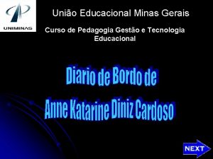 Unio Educacional Minas Gerais Curso de Pedagogia Gesto