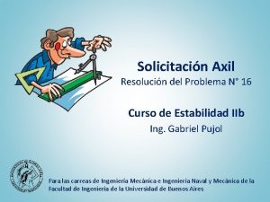 Solicitacin Axil Resolucin del Problema N 16 Curso