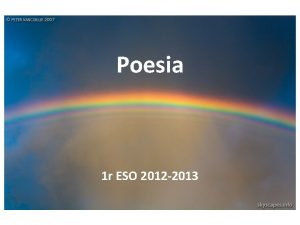 Poesia 1 r ESO 2012 2013 Joan Alcover