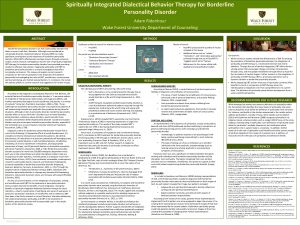 Spiritually Integrated Dialectical Behavior Therapy for Borderline Personality