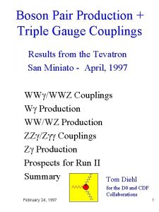 Boson Pair Production Triple Gauge Couplings Results from