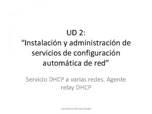 UD 2 Instalacin y administracin de servicios de