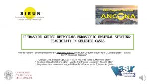 ULTRASOUND GUIDED RETROGRADE ENDOSCOPIC URETERAL STENTING FEASIBILITY IN