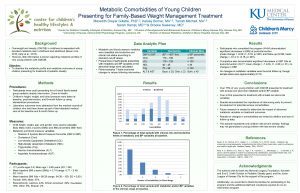 Metabolic Comorbidities of Young Children Presenting for FamilyBased