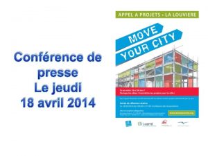 Confrence de presse Le jeudi 18 avril 2014