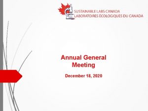 Annual General Meeting December 18 2020 Annual General