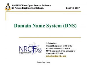 AICTE SDP on Open Source Software St Peters