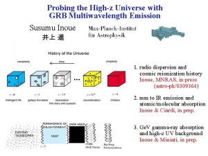 Probing the Highz Universe with GRB Multiwavelength Emission