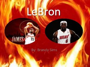 Le Bron By Brandy Sims Life Le Bron