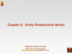 Chapter 6 EntityRelationship Model Database System Concepts Silberschatz