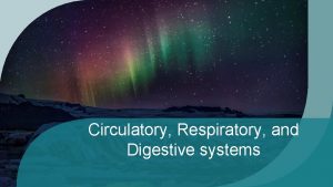 Circulatory Respiratory and Digestive systems Circulatory System Video